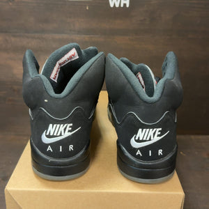 Jordan 5 Retro Black Metallic (2016) Size 9 (Pre-Owned) - aux