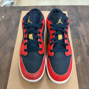 Jordan 1 Low Armory Navy Sport Red (GS) Size 5Y (Pre-Owned) - Image 5