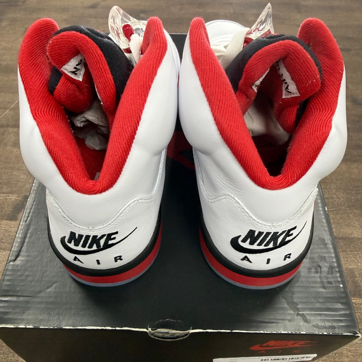 Jordan 5 Retro Fire Red Black Tongue (2025) - Image 3