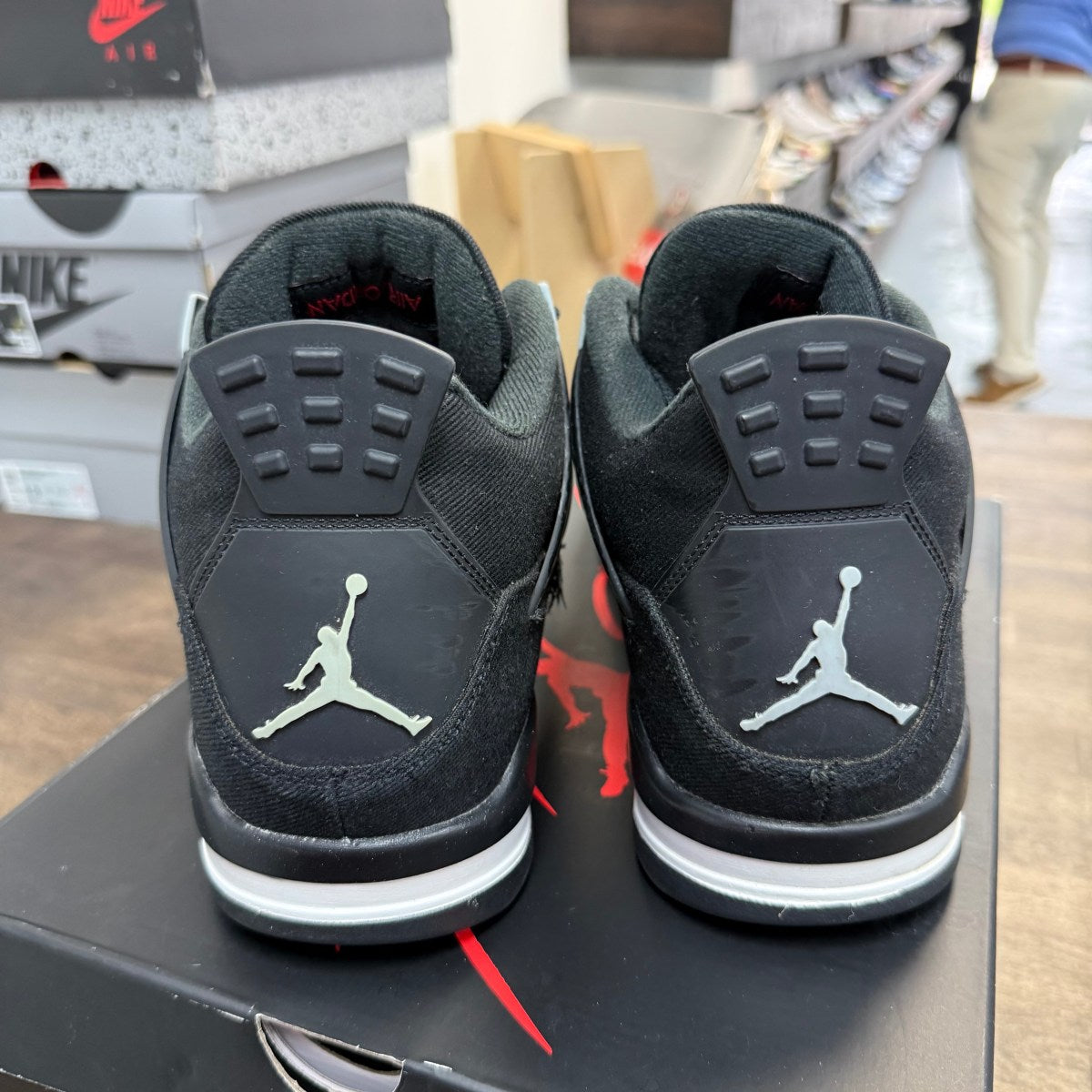 Jordan 4 Retro SE Black Canvas - Image 3