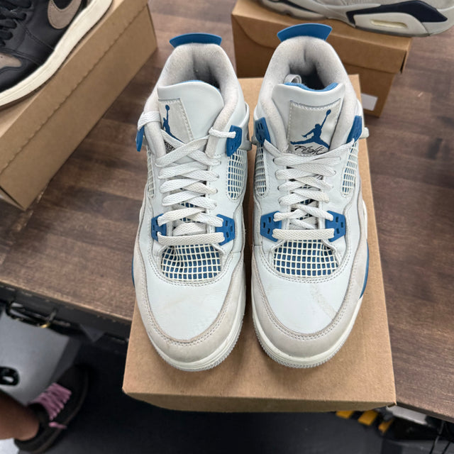 Military Blue Jordan 4 Retro (USED, No Box)