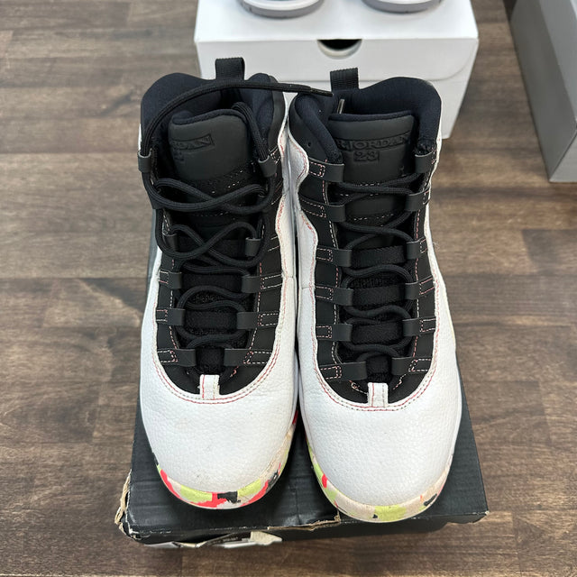 White Barely Volt Ember Glow Jordan 10 (GS) (USED)