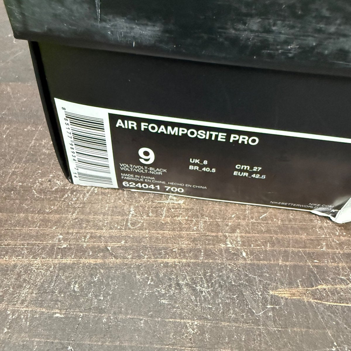 Nike Air Foamposite Pro Volt Size 9 (Pre-Owned) - aux