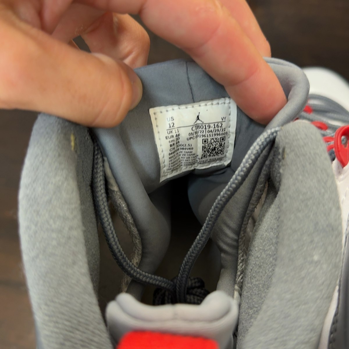 Jordan 9 Retro Fire Red Size 12 (Pre-Owned) - Image 6