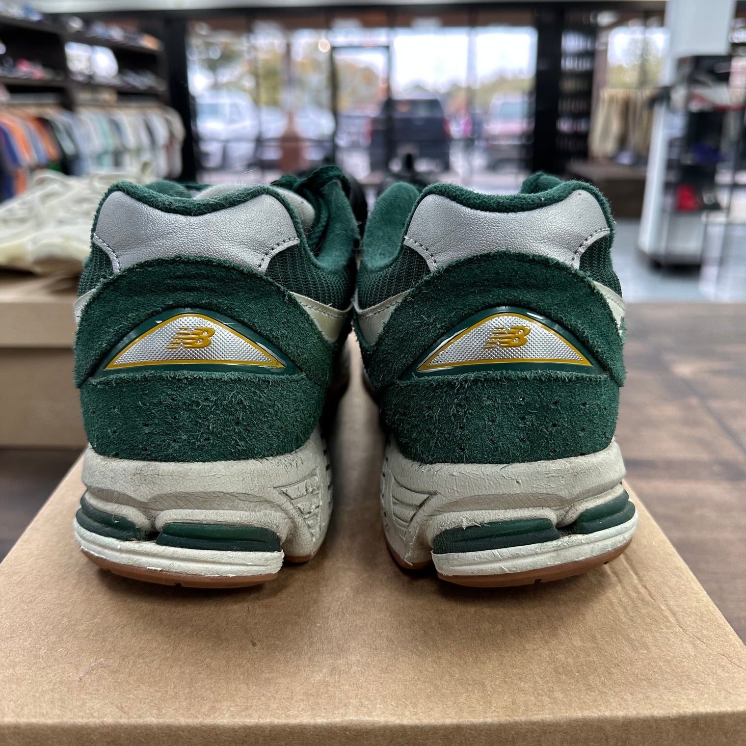 ASOS Exclusive Green New Balance 2002R (USED, No Box)