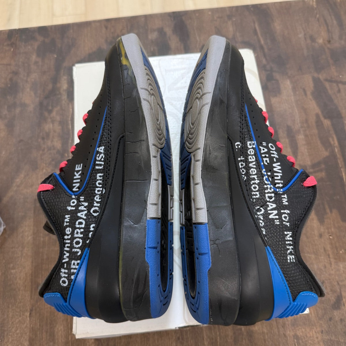 Jordan 2 Retro Low SP Off-White Black Blue - Image 7