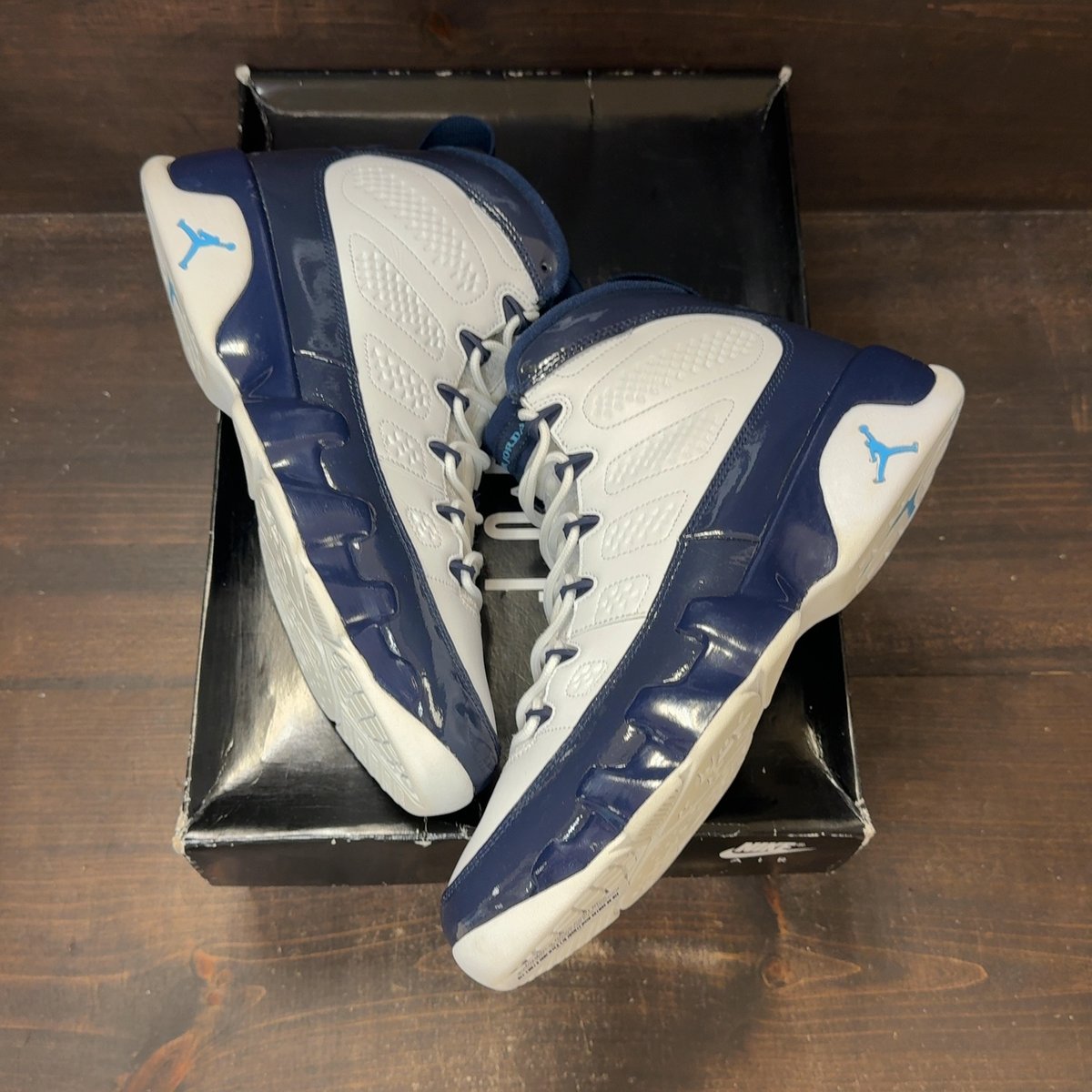 Jordan 9 Retro Pearl Blue Size 9.5 (Pre-Owned) - back