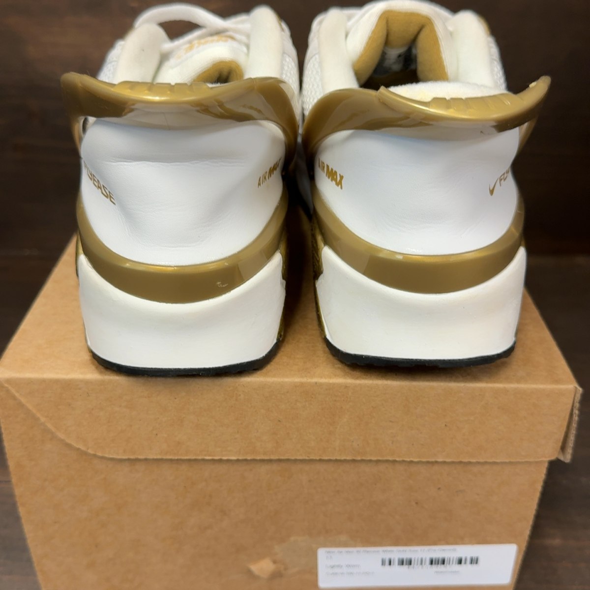 Nike Air Max 90 Flyease White Gold Size 11 (Pre-Owned) - Image 5