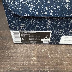Jordan 4 Retro Midnight Navy Size 7.5 (Pre-Owned) - aux