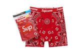 Supreme x Hanes Bandana Boxer Briefs (2 Pack) 'Red'