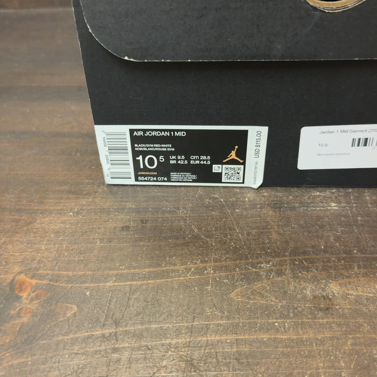 Jordan 1 Mid Banned (2020) - Image 7