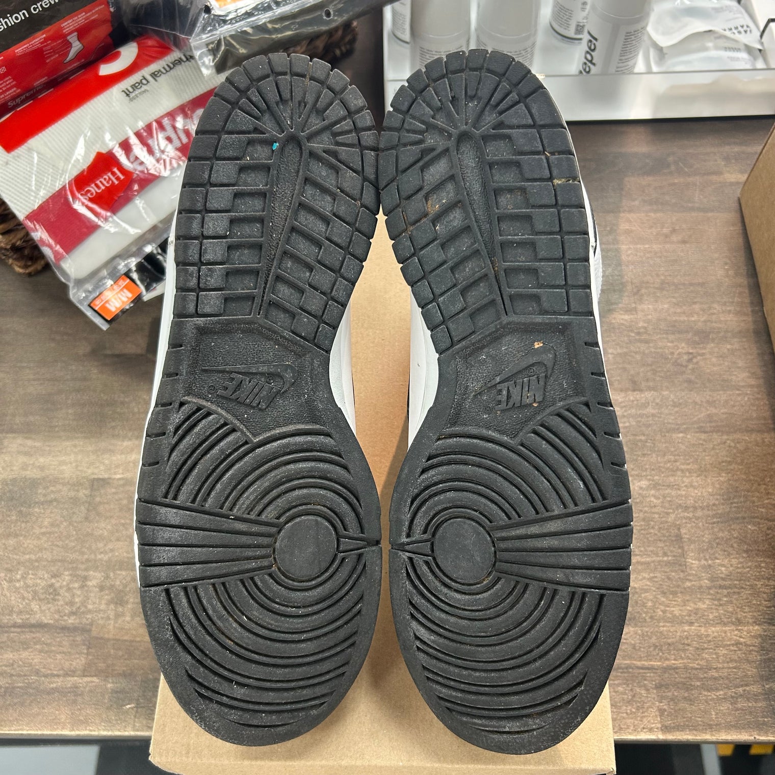 White Black Nike Dunk High 2012 (Used, No Box)
