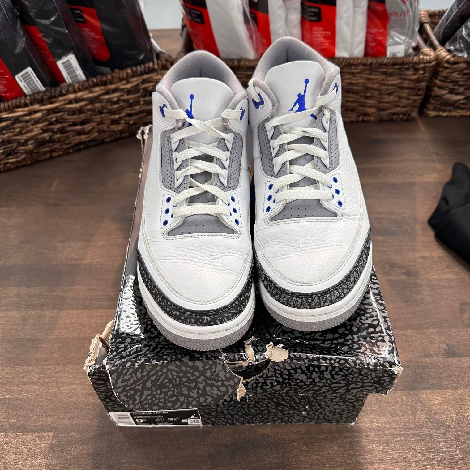 Racer Blue Jordan 3 (USED)