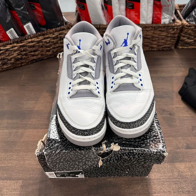 Racer Blue Jordan 3 (USED)