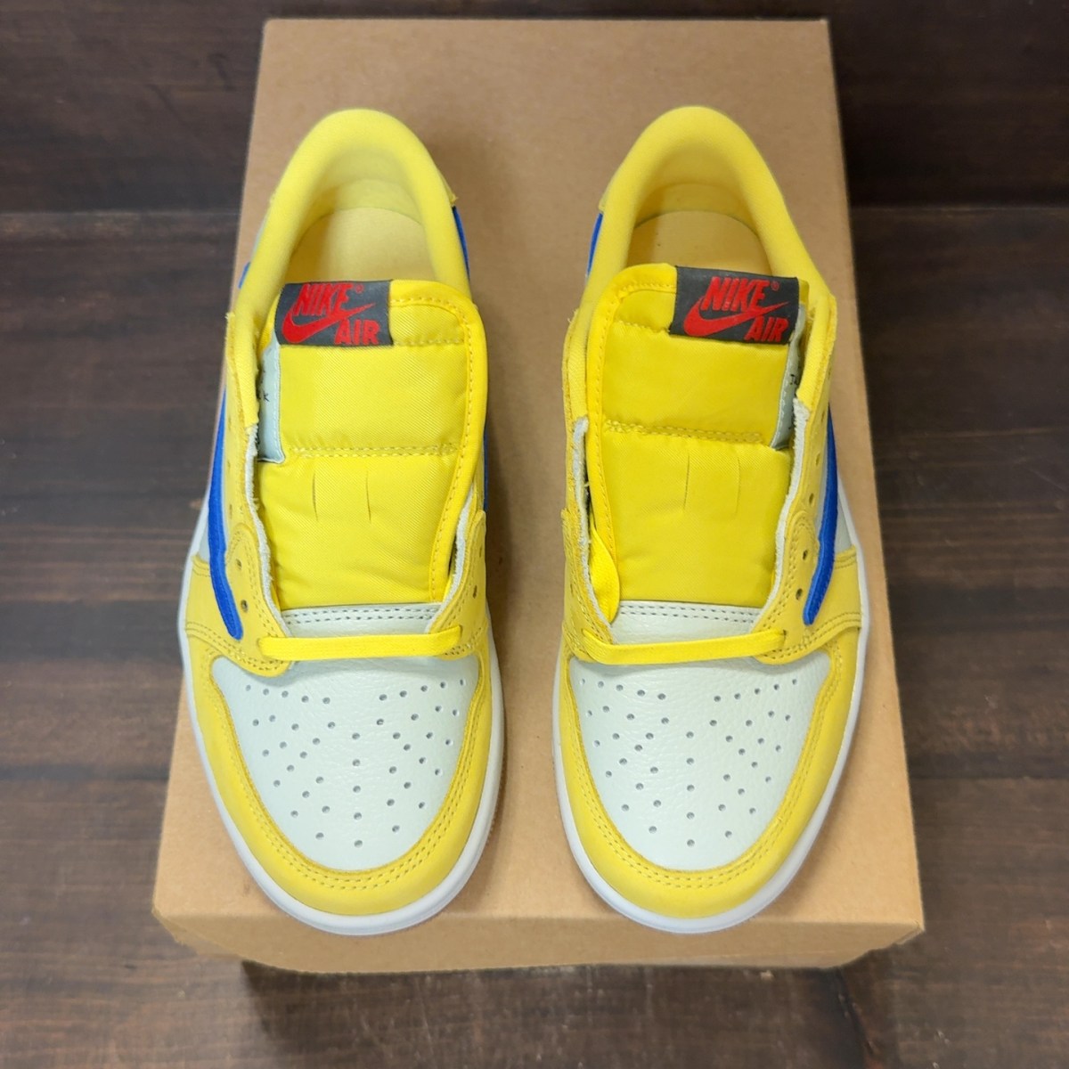 Jordan 1 Retro Low OG SP Travis Scott Canary (Women's) Size 5.5W - Image 3