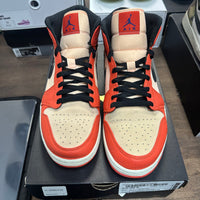 Team Orange Black Jordan 1 Mid (USED)
