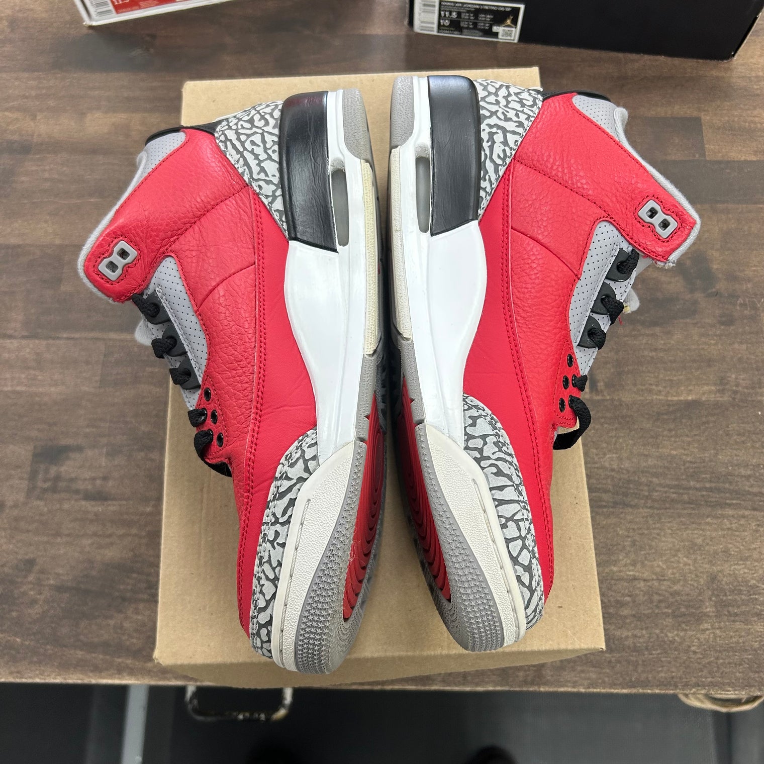 Unite Red Jordan 3 Retro (USED, No Box)