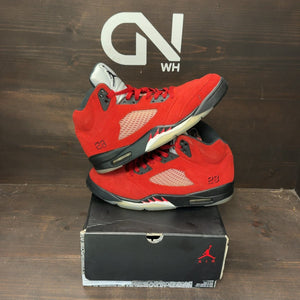 Jordan 5 Retro Raging Bull Red (2021) Size 11 (Pre-Owned) - front