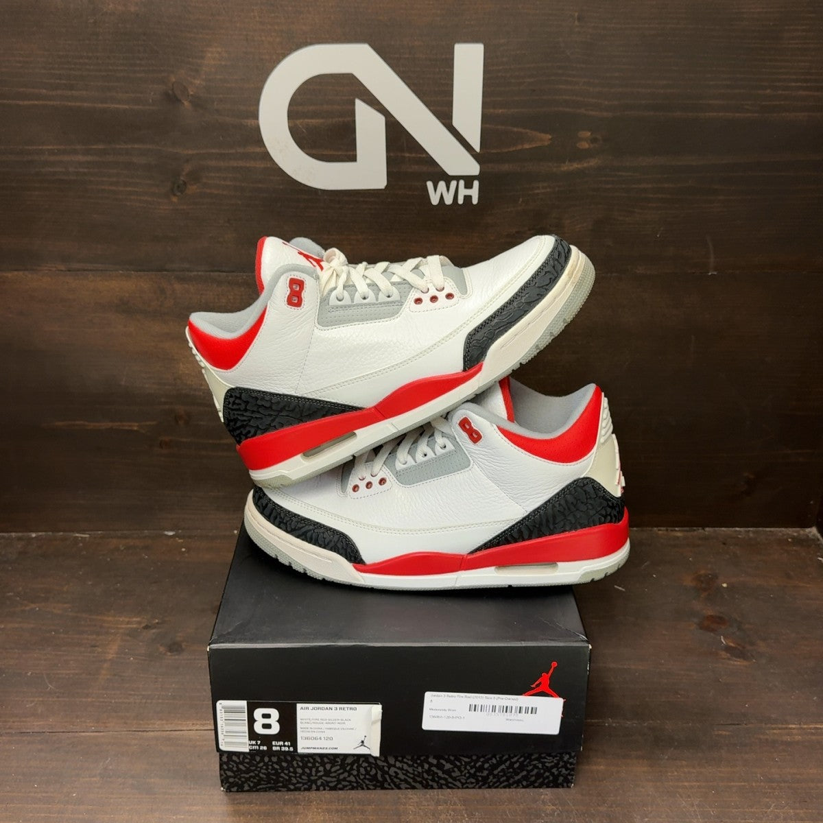 Jordan 3 Retro Fire Red (2013) - Image 1