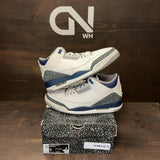 Jordan 3 Retro Midnight Navy Size 9 (Pre-Owned) - front