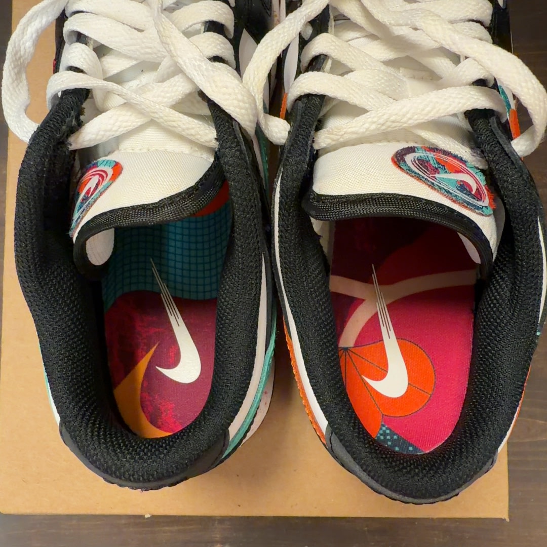 Nike Dunk Low Multiple Swooshes White Washed Teal (Women's) Size 7W (Pre-Owned) - Image 5