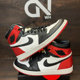 Jordan 1 Retro High Satin Black Toe (Women's) Size 12W (Pre-Owned) - Image 1