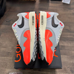 Nike Air Max 1 Patta Waves Hyper Crimson Pure Platinum (With Bracelet) - Image 3