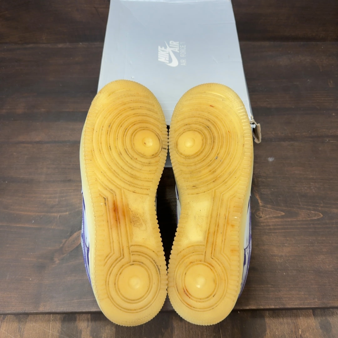 Nike Air Force 1 Low '07 QS Purple Skeleton Halloween (2021) - Image 7