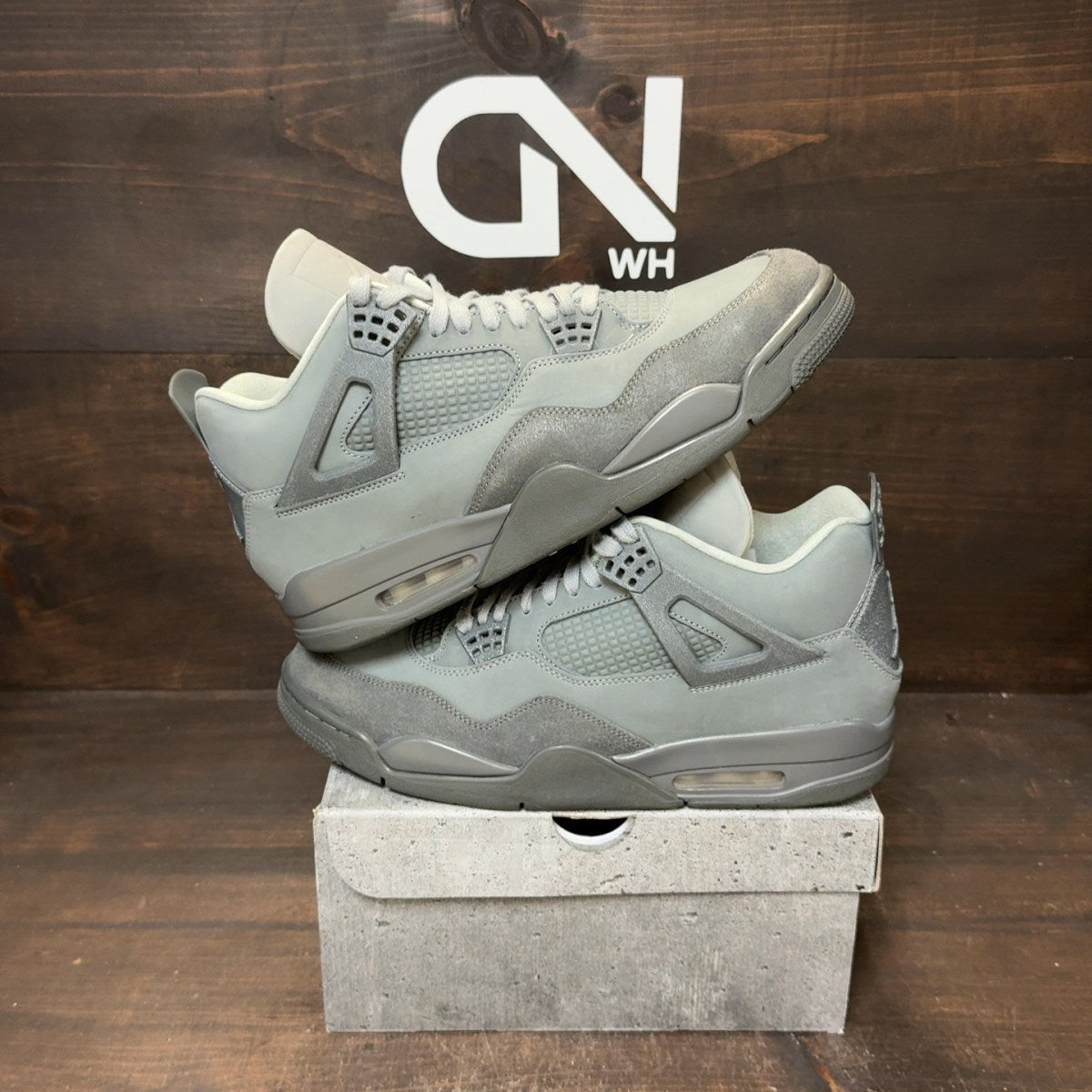 Jordan 4 Retro SE Paris Olympics Wet Cement - Image 1