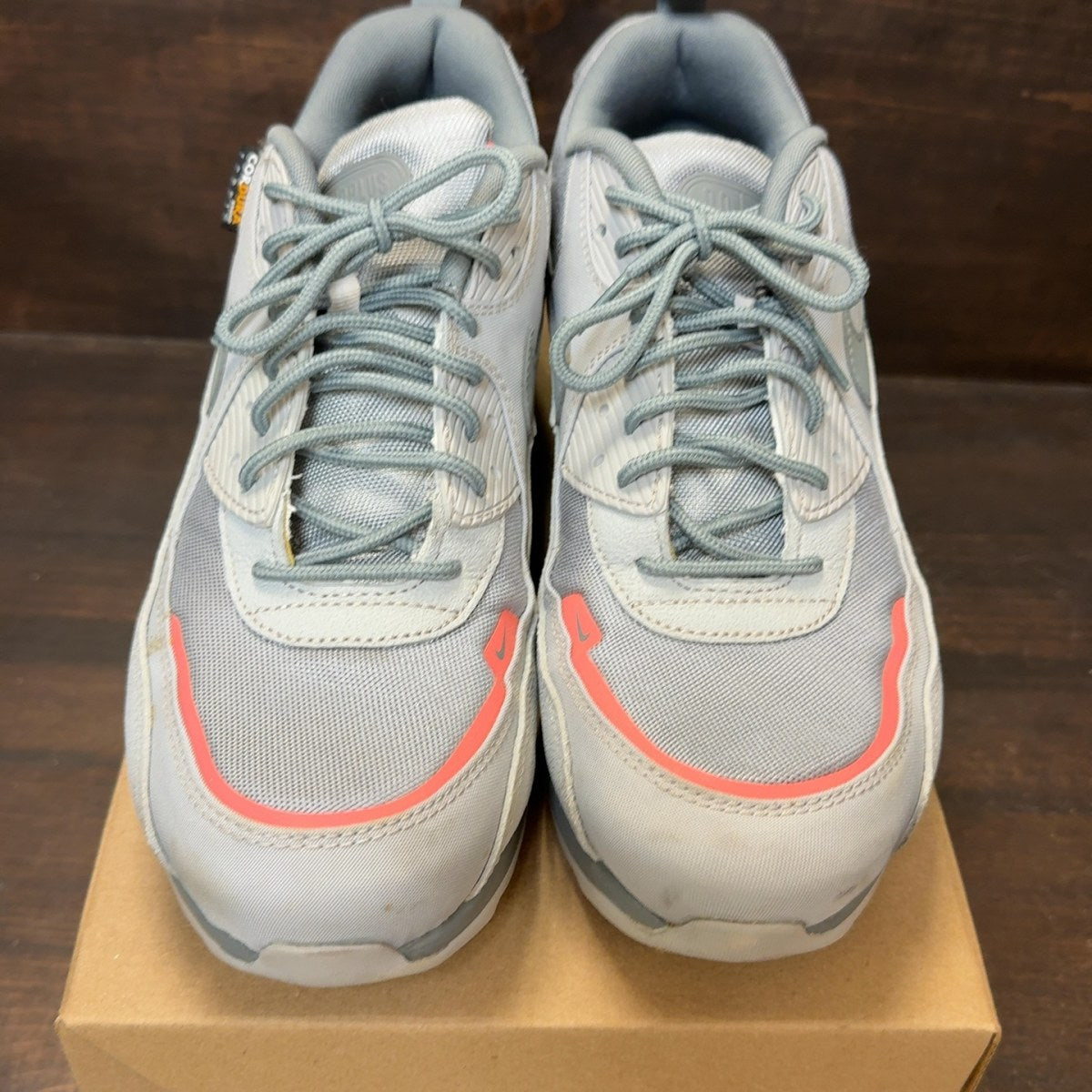 Nike Air Max 90 Surplus Wolf Grey Pink Salt Size 12 (Pre-Owned) - Image 3