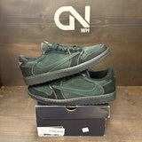 Jordan 1 Retro Low OG SP Travis Scott Black Phantom Size 12 (Pre-Owned) - Image 1