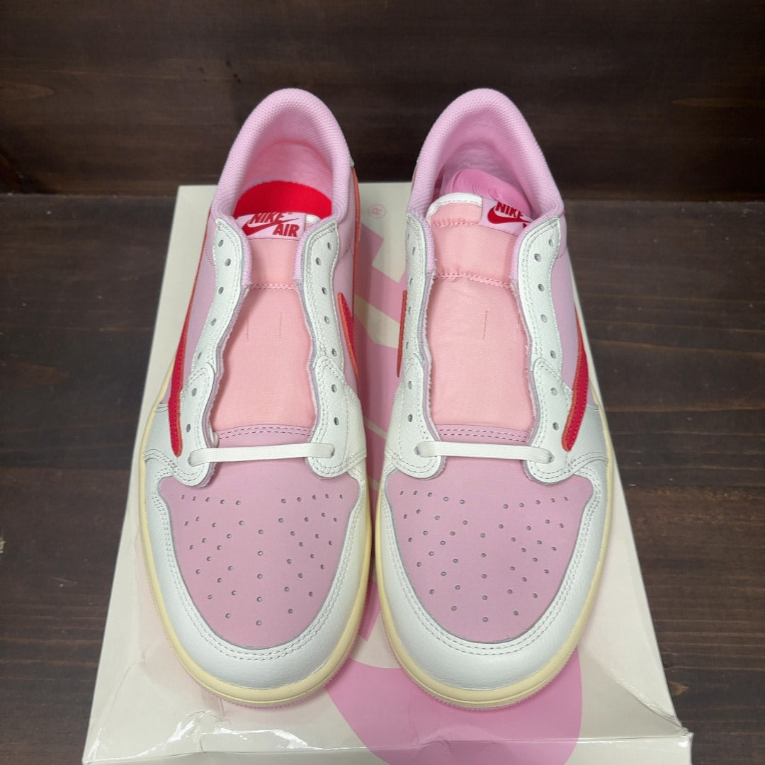 Jordan 1 Retro Low OG SP Travis Scott Sail Tropical Pink - Image 3