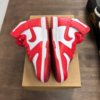 Championship Red Nike Dunk High (USED, No Box)