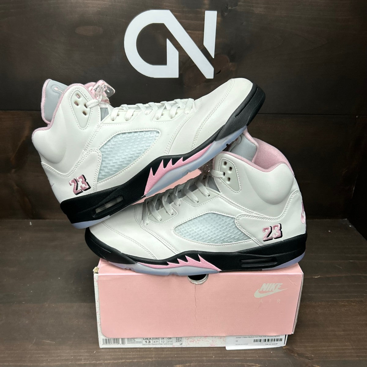 Jordan 5 Retro Medium Soft Pink - Image 1