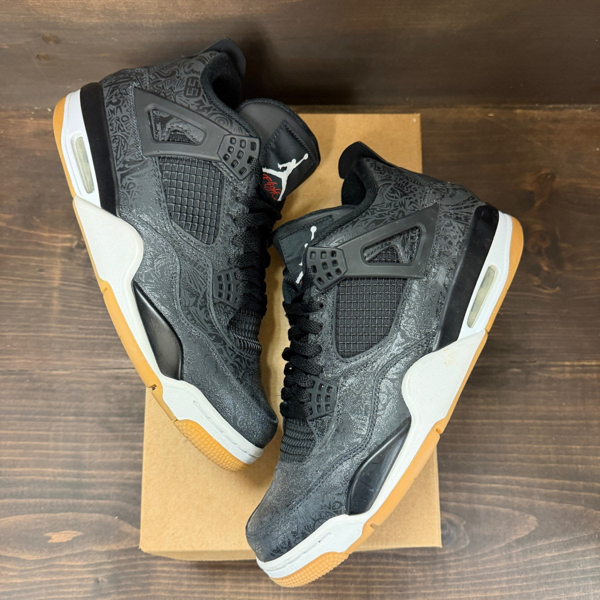 Jordan 4 Retro Black Laser Size 11 (Pre-Owned) - Image 2