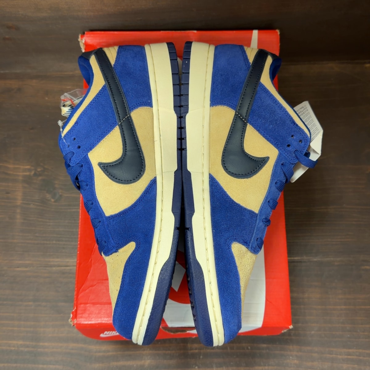 Nike Dunk Low LX Blue Suede (Women's) Size 13.5W - Image 4