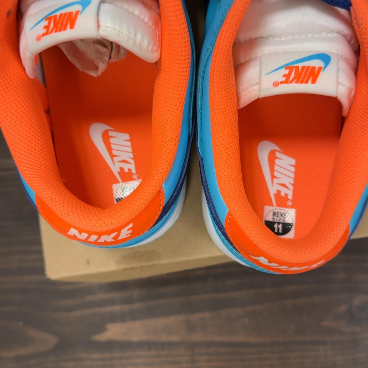 Nike Dunk Low SE Baltic Blue Total Orange Size 11 (Pre-Owned) - Image 6