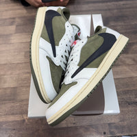 Travis Scott Medium Olive Jordan 1 Retro Low OG SP (Lightly Worn)