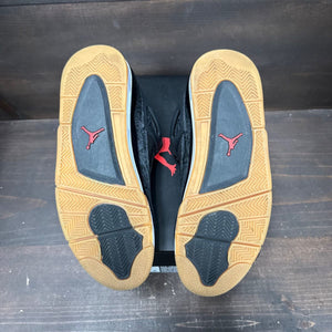 Jordan 4 Retro Laser Black Gum Size 10.5 (Pre-Owned) - box