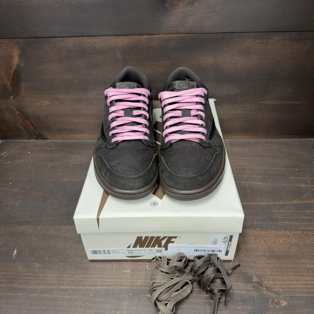 Jordan 1 Retro Low OG SP Travis Scott Velvet Brown Size 10.5 (Pre-Owned) - Image 2