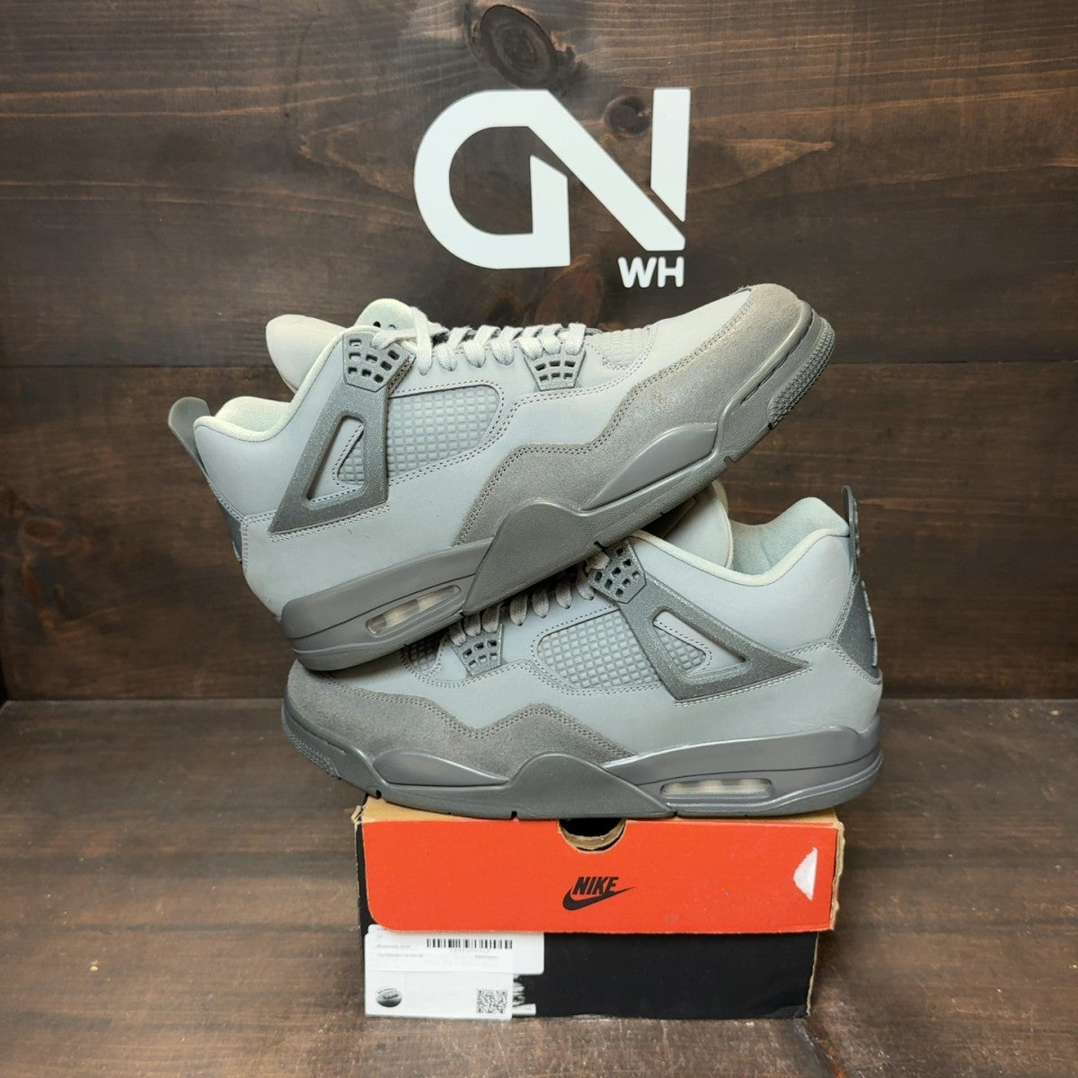 Jordan 4 Retro SE Paris Olympics Wet Cement Size 12 (Pre-Owned) - Image 1
