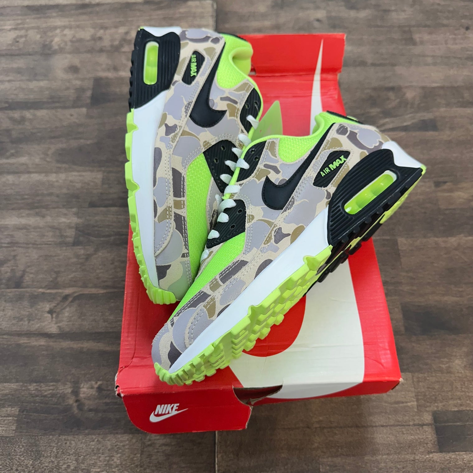 Green Camo Air Max 90 (Lightly Worn)