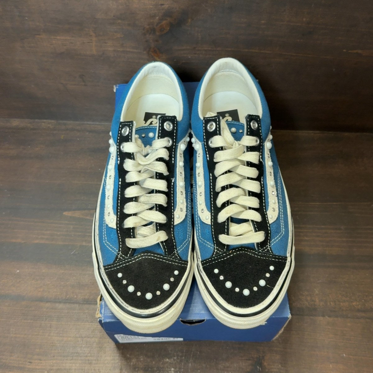 Vans LX Old Skool 36 Pearlized Pack Black Navy Size 9 (Pre-Owned)