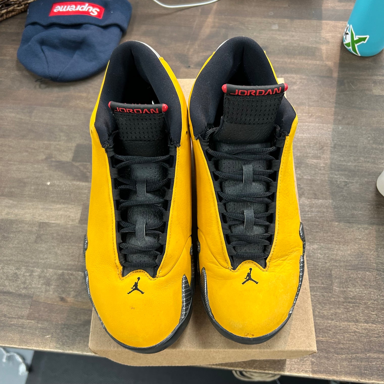 University Gold Jordan 14 Retro (USED, No Box)