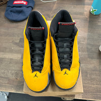 University Gold Jordan 14 Retro (USED, No Box)