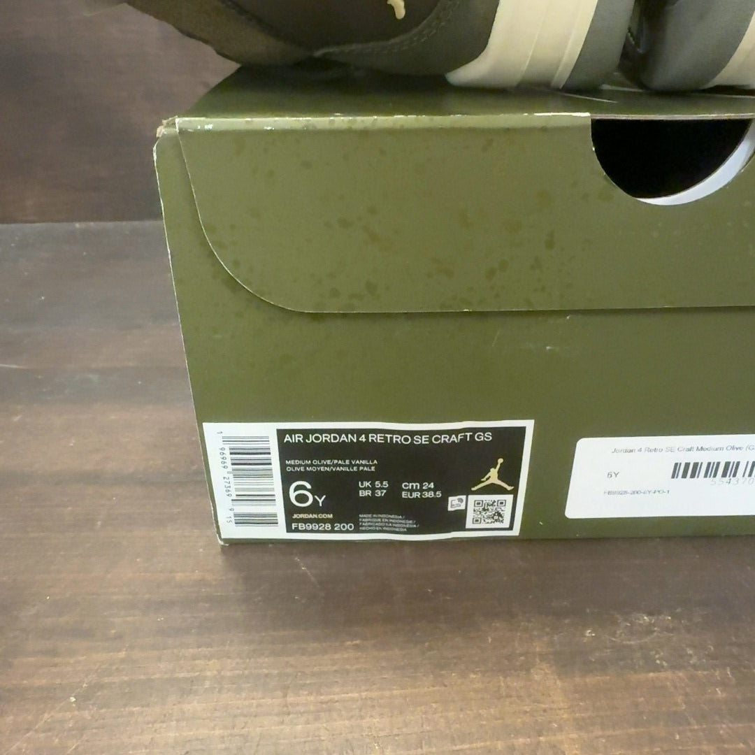 Jordan 4 Retro SE Craft Medium Olive (GS) - Image 8