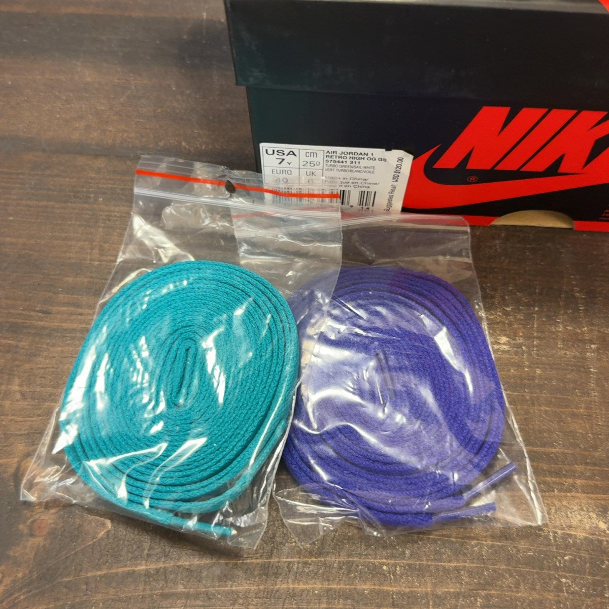 Jordan 1 Retro High Turbo Green (GS) - Image 7