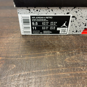 Jordan 4 Retro White Cement (2025) Size 9.5 (Pre-Owned) - aux