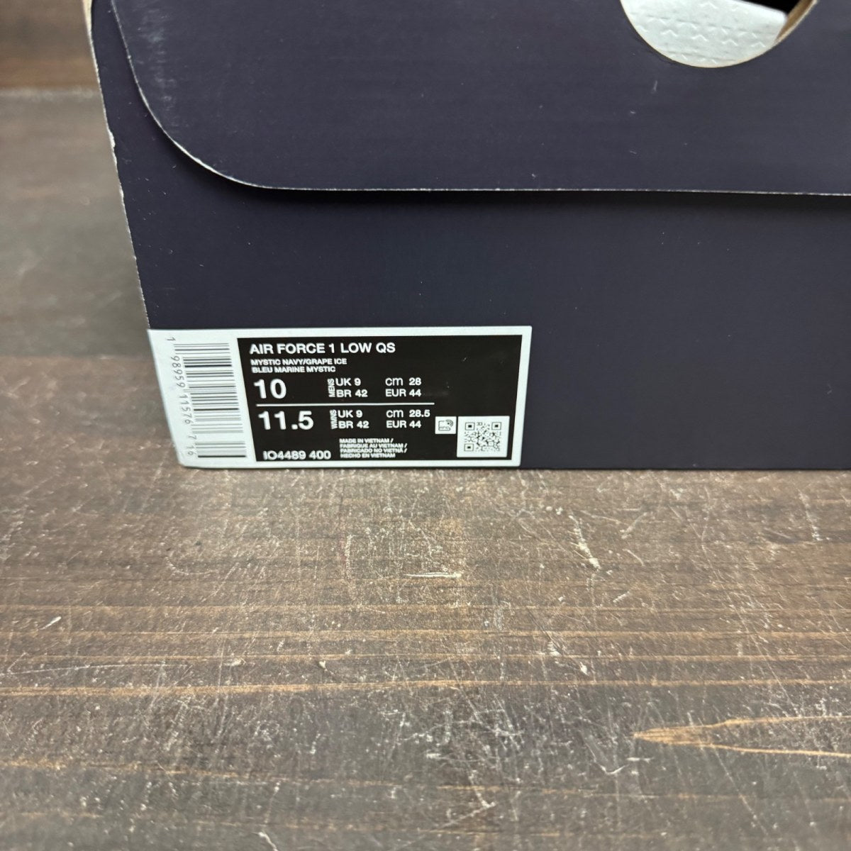 Nike Air Force 1 Low Patent Leather Mystic Navy Grape Ice - Image 7