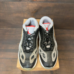 Jordan 11 Retro Low IE Black Cement Size 9 (Pre-Owned) - Image 3